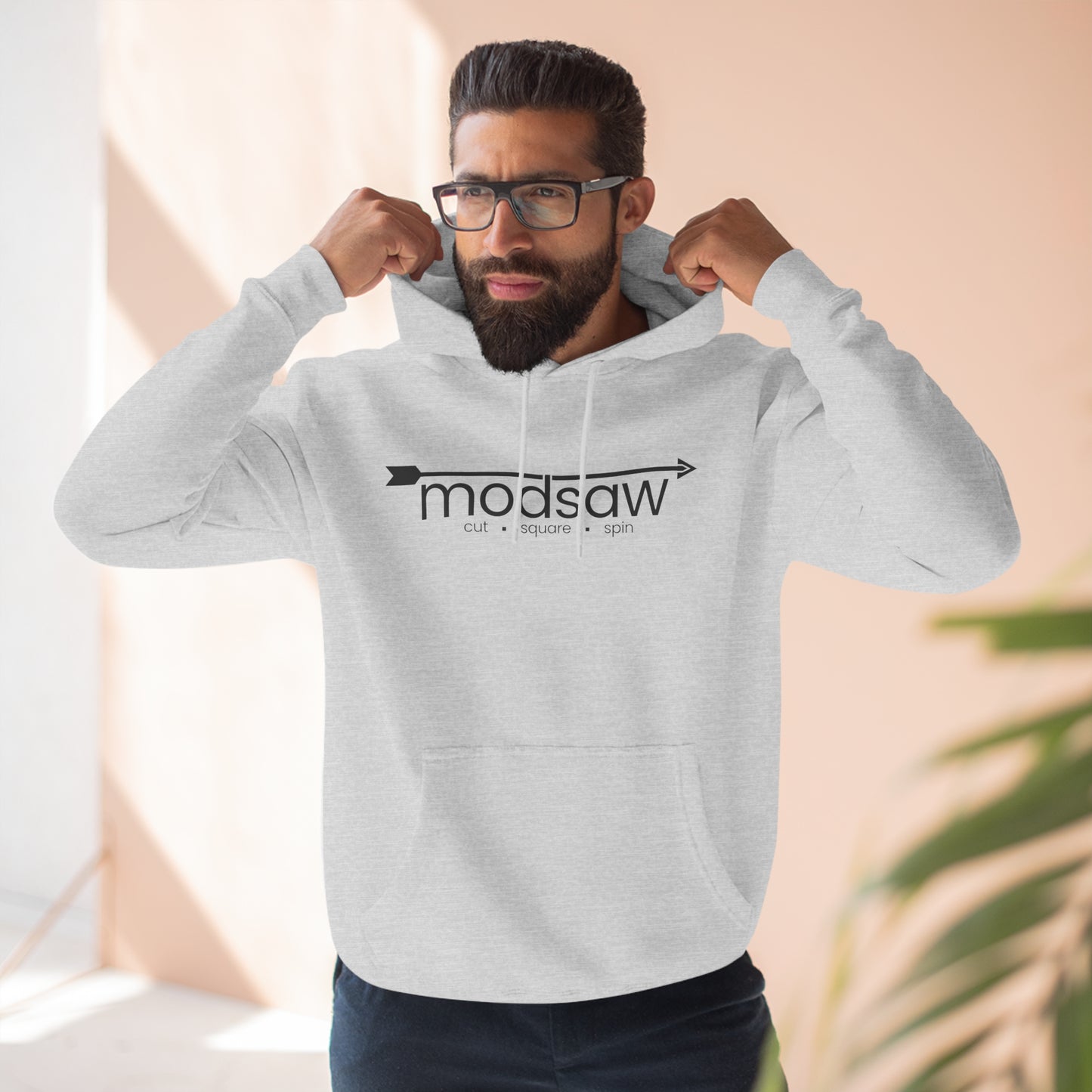 modsaw Three-Panel Fleece Hoodie