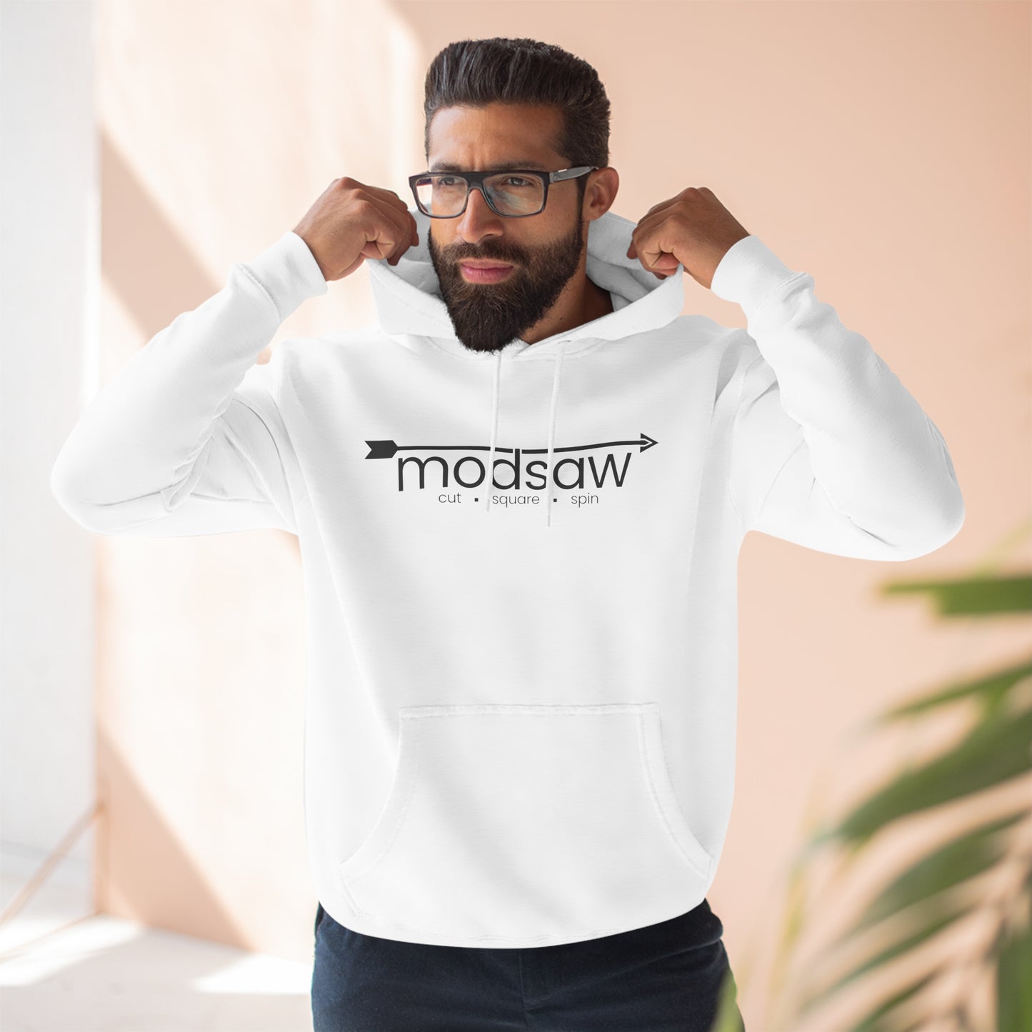 modsaw Three-Panel Fleece Hoodie